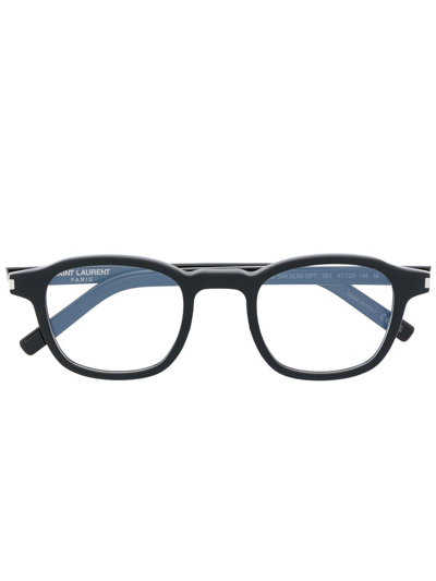 Saint Laurent Limo Square-frame Glasses In Schwarz