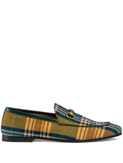Men’s Gucci Jordaan Tartan Red & Blue Loafers Gucci Jordaan - Multicolour - Men|430088K17101165 | thebs.com main image 4