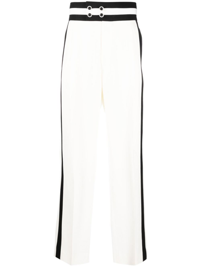 CASABLANCA HIGH-WAISTED SIDE STRIPE TROUSERS