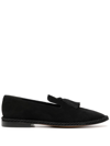 CLERGERIE TASSEL-DETAIL SUEDE LOAFERS