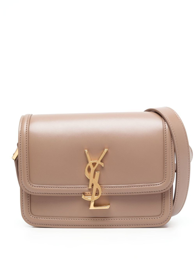 Saint Laurent Small Solferino Crossbody Bag In Neutrals