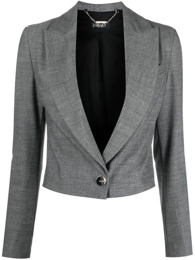 Liu •jo Single-breasted Blazer In Grau