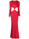 RETROFÉTE MILEY CUT-OUT LONG-SLEEVED GOWN