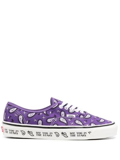 Vans Paisley-print Sneakers In Violett