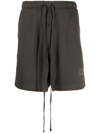 Essentials Drawstring Logo-print Shorts In Schwarz
