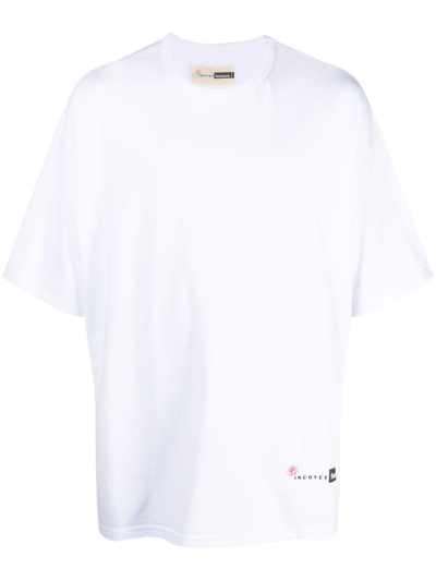 INCOTEX LOGO-PRINT SHORT-SLEEVE T-SHIRT