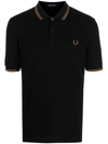 FRED PERRY EMBROIDERED-LOGO POLO SHIRT