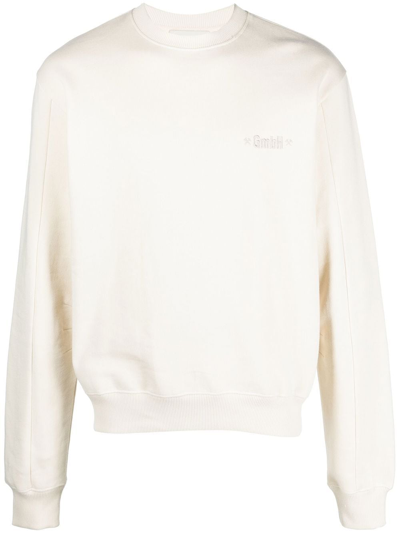 Gmbh Berg Logo-embroidered Organic Sweatshirt In Nude