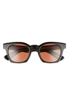 Oliver Peoples Merceaux 50mm Polarized Rectangular Sunglasses In Light Beige