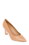 Bernardo Faryn Pointed Toe Pump In Sand Leather