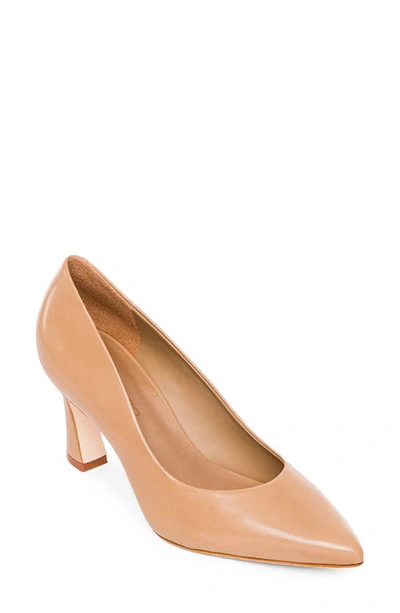 Bernardo Faryn Pointed Toe Pump In Sand Leather