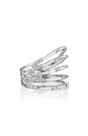 HUEB LUMINUS STACKED DIAMOND RING