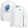 Tommy Bahama White Tennessee Titans Laces Out Billboard Long Sleeve T-shirt In White