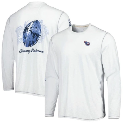 TOMMY BAHAMA TOMMY BAHAMA WHITE TENNESSEE TITANS LACES OUT BILLBOARD LONG SLEEVE T-SHIRT
