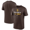 NIKE NIKE BROWN SAN DIEGO PADRES 2022 POSTSEASON AUTHENTIC COLLECTION DUGOUT T-SHIRT