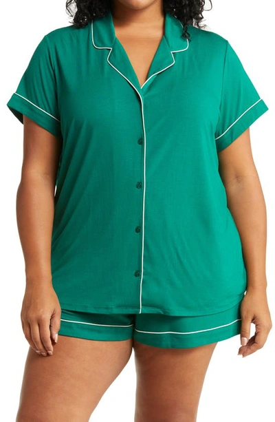Nordstrom Moonlight Eco Short Pajamas In Green Evergreen