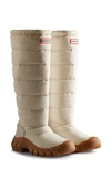 Hunter Women's Intrepid Insulated Tall Snow Boots In Blue/white