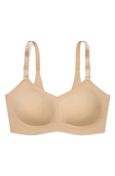 True & Co. Convertible Bandeau Bra In Desert