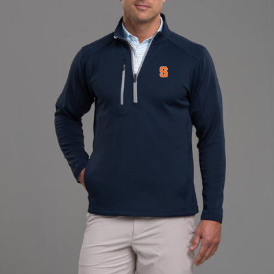 Zero Restriction Syracuse | Z500 1/4 Zip Pullover | Collegiate In Navy/metallic Silver