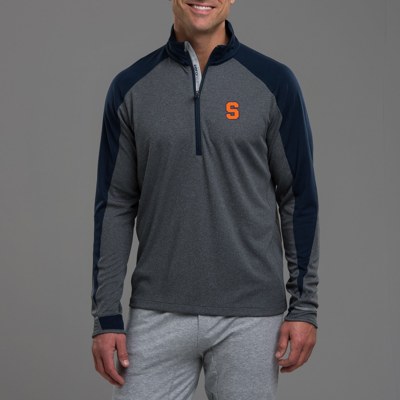 Zero Restriction Syracuse | Z425 1/4 Zip Pullover | Collegiate In Charcoal/navy