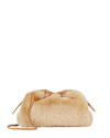 Mansur Gavriel Mini Cloud Shearling Bag In Beige