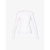 GIVENCHY CUT-OUT LONG-SLEEVE STRETCH-JERSEY TOP