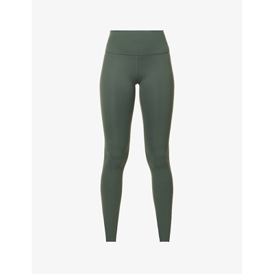 Lululemon Wunder Train High-rise Stretch-knit Leggings In Smoked Spruce