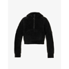 Lululemon Black Scuba Oversized Half-zip Cropped Hoodie In Black
