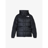 The North Face Embroidered-logo Padded Coat In Black