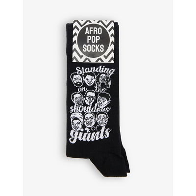 Afropop Socks Black History Month Graphic-print Stretch-cotton Blend Socks