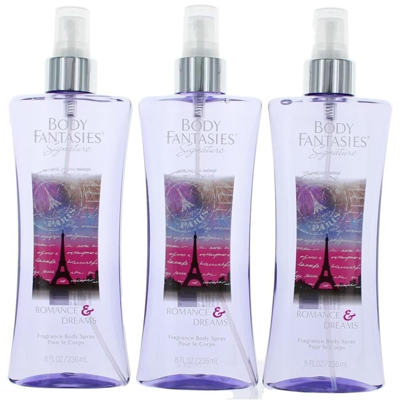 Parfums De Coeur Awbfrd8bm3p 8 oz Romance & Dreams Fantasy By Body Fantasies Fragrance Body Spray Fo In Purple