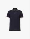 Tommy Hilfiger Core Logo-embroidered Cotton Polo Shirt In Blue