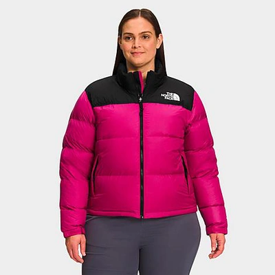 The North Face Inc Women's 1996 Retro Nuptse Jacket (plus Size) Size 2x-large 100% Nylon In Fuschia Pink