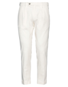 MICHAEL COAL MICHAEL COAL MAN PANTS WHITE SIZE 31 COTTON, ELASTANE