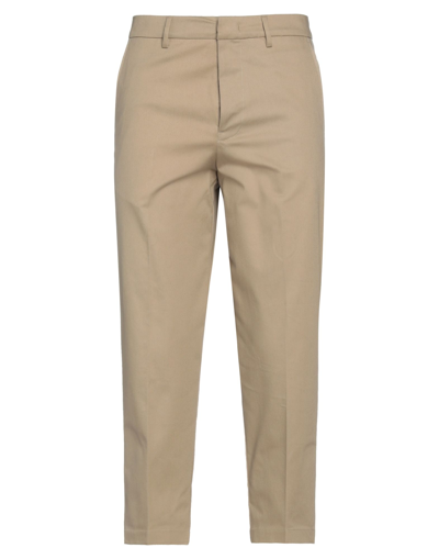 Paolo Pecora Man Pants Khaki Size 34 Cotton, Elastane In Beige