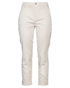 Dondup Woman Pants Light Grey Size 30 Cotton, Elastane