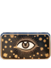 Les-ottomans Eye-print Iron Tray In Blue