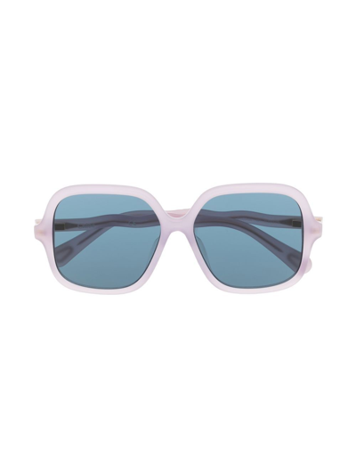 Chloé Kids' Oversize-frame Sunglasses In Purple