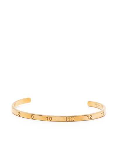 Maison Margiela Numerical Cuff Bracelet In Metallic