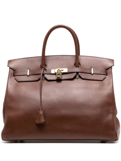 Pre-owned Hermes 1999  Birkin 40 Handbag In Brown