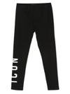 Dsquared2 Logo-print Leggings In Black