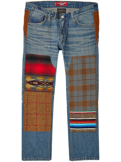 Junya Watanabe X Levi's Patchwork Straight-leg Jeans In Multi
