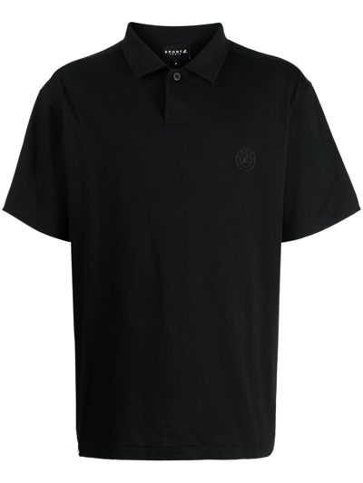 Sport B. By Agnès B. Solid-colour Polo Shirt In Black