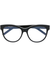 Saint Laurent Round-frame Glasses In Black