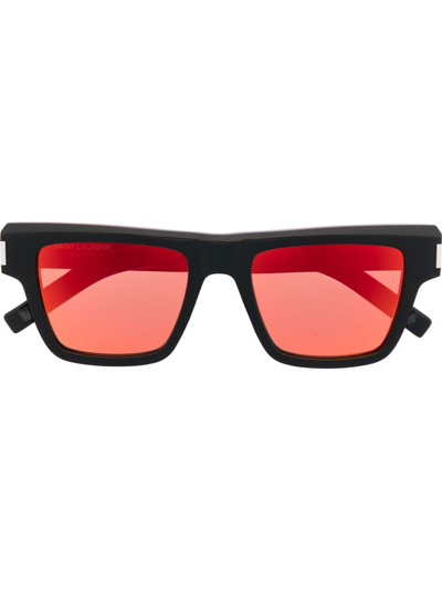 Saint Laurent Sl469 Square-frame Sunglasses In Black
