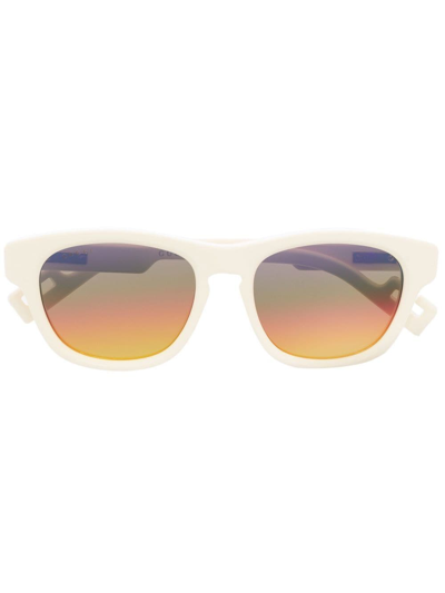 Gucci Round-frame Sunglasses In Gelb