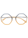 Chloé Round-frame Glasses In Yellow