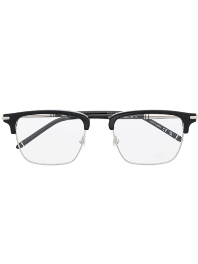 Montblanc Square-frame Glasses In Black