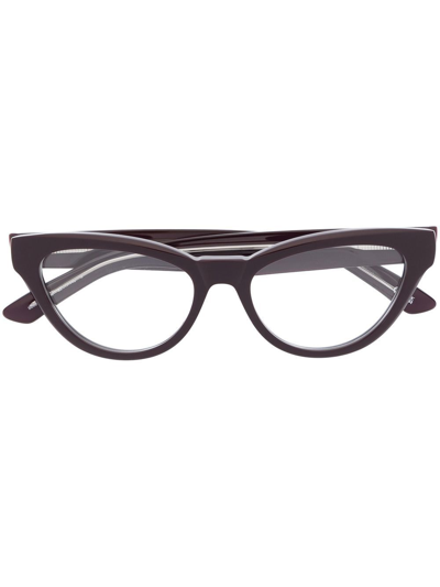 Balenciaga Cat-eye Frame Glasses In Purple