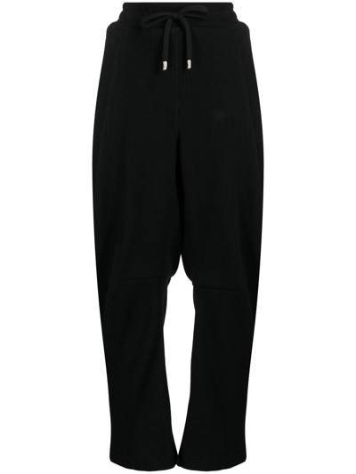 Ader Error Logo-patch Cotton-blend Track Trousers In Black